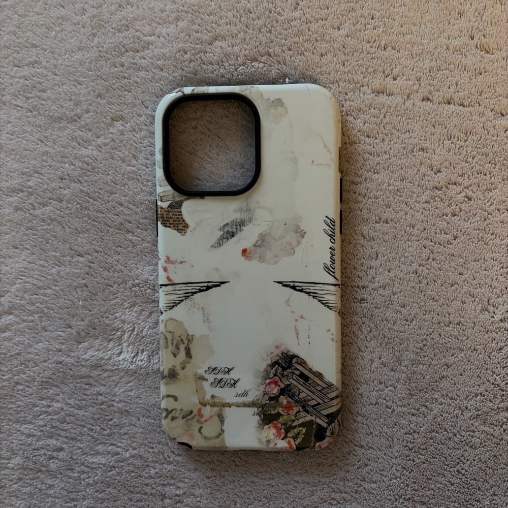 Elegant Floral Phone Case - White